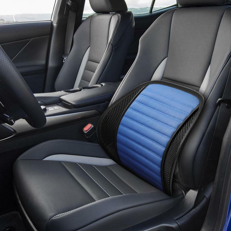 Ortopédica Memory Foam Car Seat Back Cushion, Suporte Lombar Antiderrapante, Suporte Confortável, Melhora a Postura com Alça, Auto Acessórios