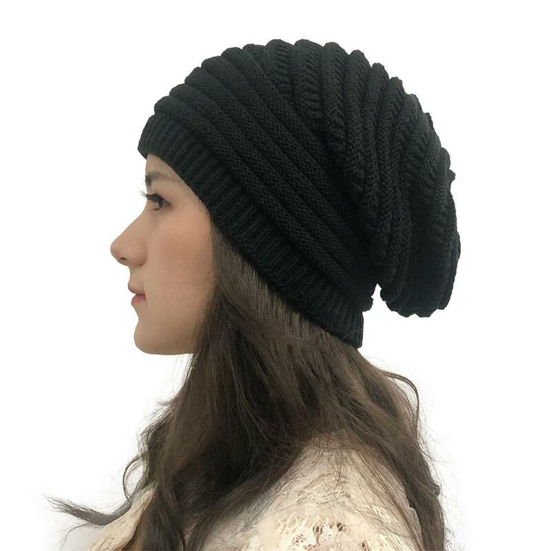 Winter Warm Knitted Beanies Hat for Women Ladies 2023 New Classical Skullies Fordable Woolen Cap Full Ear Warmer Berets