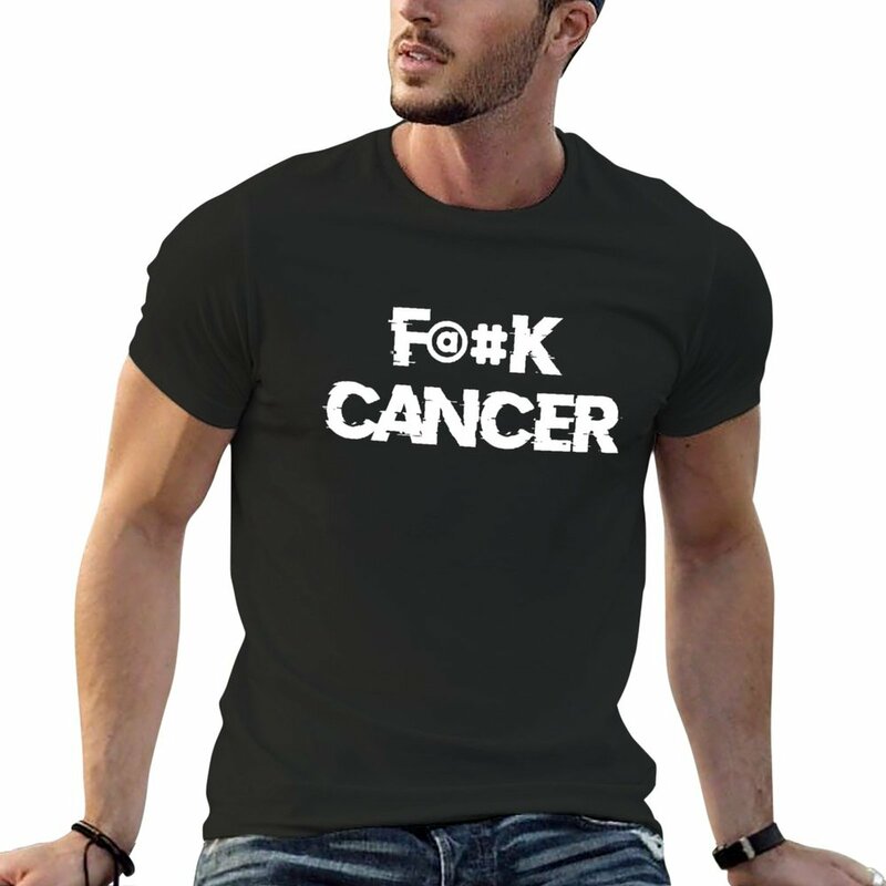 F @ # k男性用癌Tシャツ、かわいい面白いトップス、新しい