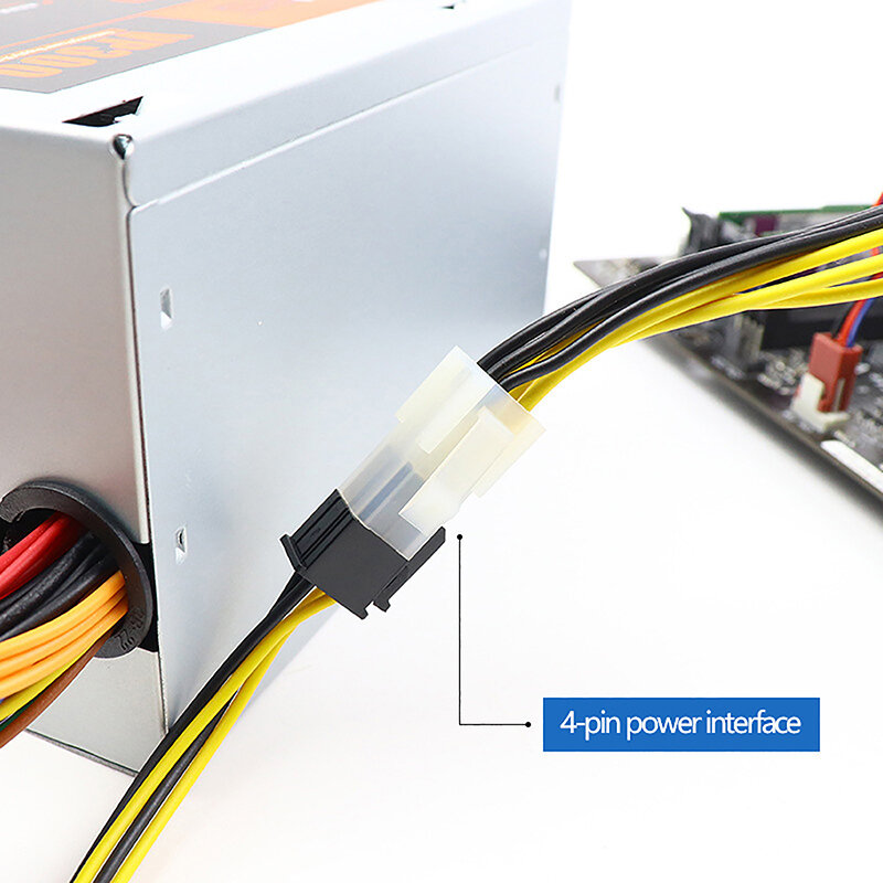 Konektor 6 Pin adaptor daya laki-laki ke Perempuan untuk pertambangan PCIE 6Pin ke 6Pin kabel catu daya kartu grafis kabel ekstensi daya