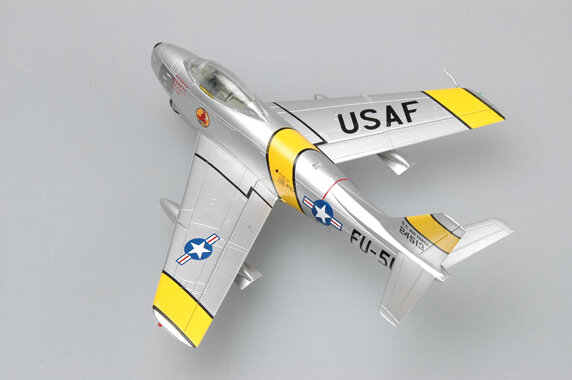 Easymodel 37101 1/72 F-86F 세이버 군용 정적 플라스틱 모델 컬렉션 또는 선물, Warcraft 실버 FU513 FU972
