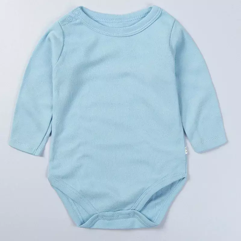 Vestiti per body a maniche lunghe Unisex per neonato ragazza ragazzo tuta pagliaccetti in cotone per neonato tute solide per bambini nuove tute