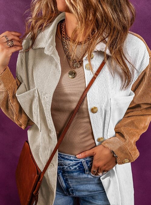 Jaqueta colorida de veludo de veludo feminino, elegante e casual, manga comprida, jaqueta solta, nova, outono, 2023