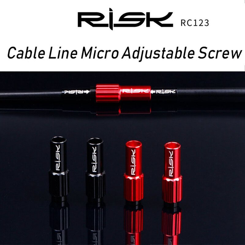 RISK-Cable de freno para bicicletas de montaña, Micro tornillos ajustables, Conector de cambio, piezas de línea, accesorios para regulador de cambio de bicicleta de carretera