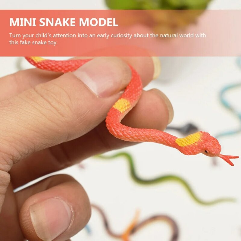 Pendidikan portabel simulasi ular Model anak-anak Prank mainan rumah hantu ular Prop untuk pesta Halloween pendidikan menghias