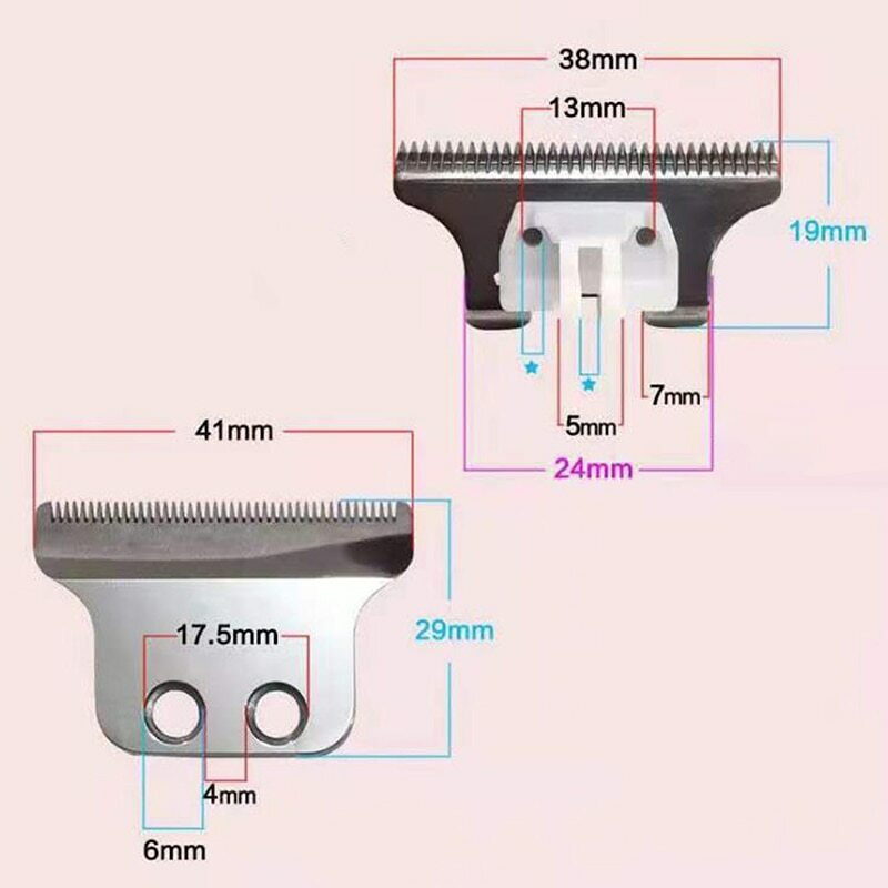 1PC High Quality Hair Clipper T-Blade Stainless Steel Hair Trimmer Baldhead Hair Cutter Accessories