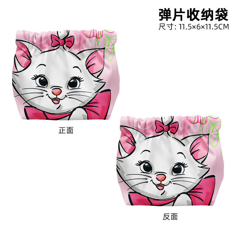 Disney Marie kucing T8140 tas Anime tas koin tas kosmetik kartun tas kasual dompet penyimpanan kartu hadiah tas tangan