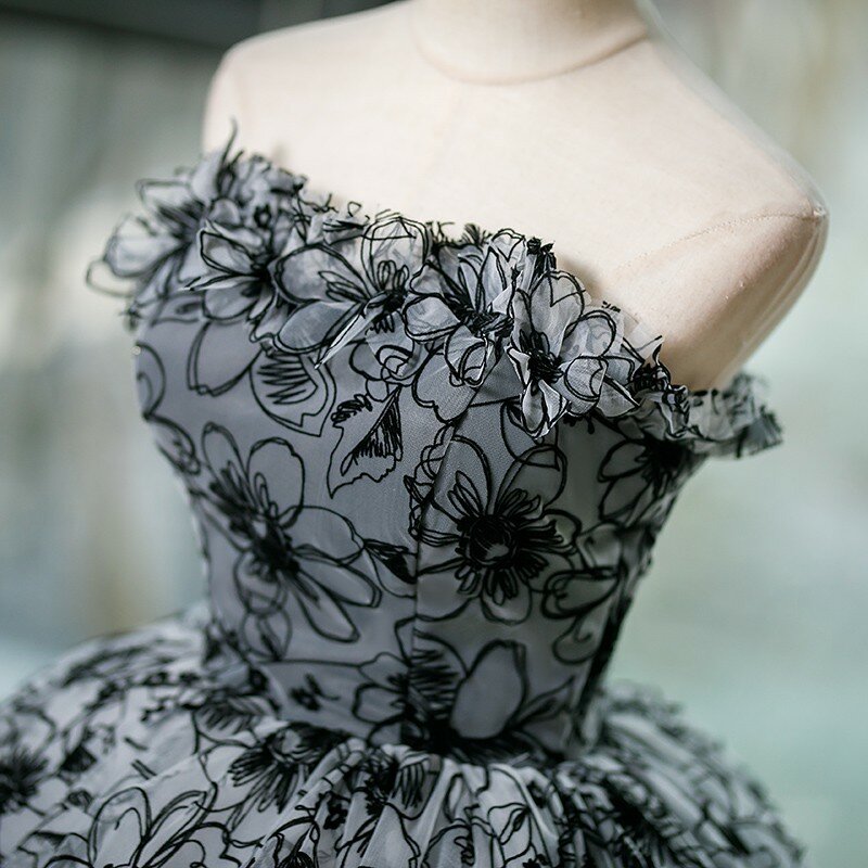 オーセーラ-新しいコレクション2023のストラップレスドレス,柔らかい花の生地,クラシックなボールガウン,豪華な,写真付き,パーソナライズ