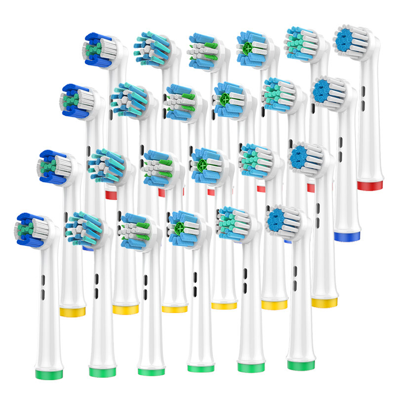 4 Stuks Elektrische Tandenborstel Vervangende Koppen Voor Orale B, 3d Whiteing/Precisie Schoon/Floss Actie/Cross Action/Gom Care/Gevoelig