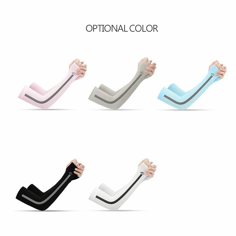 Ice Fabric Arm Sleeves Practical UV Summer Cooling Sunscreen Sleeves Sunscreen Protection Arm Cover Running