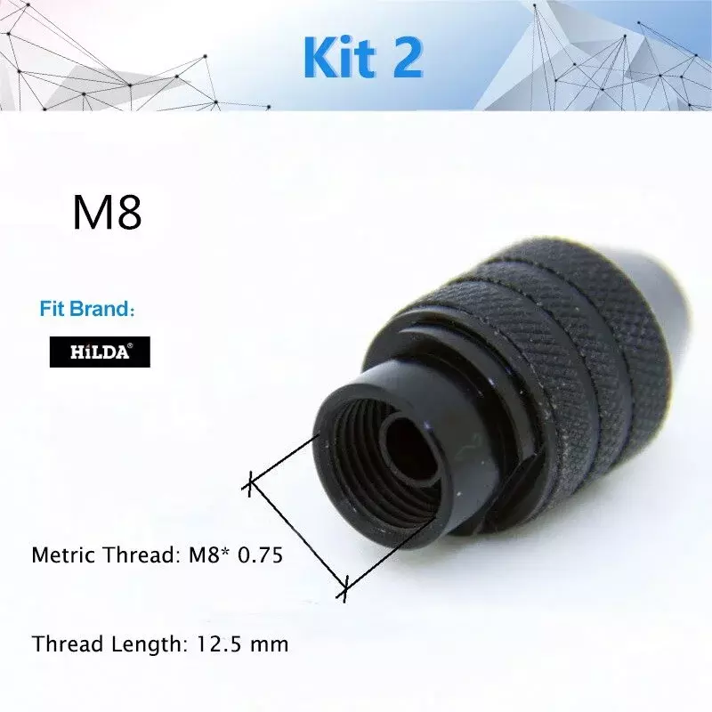 1 Buah Aksesori Kepala Bor Mini M8/M7 untuk Alat Putar Dremel dan Penggiling Lebih Cepat Aksesori Swap Bit