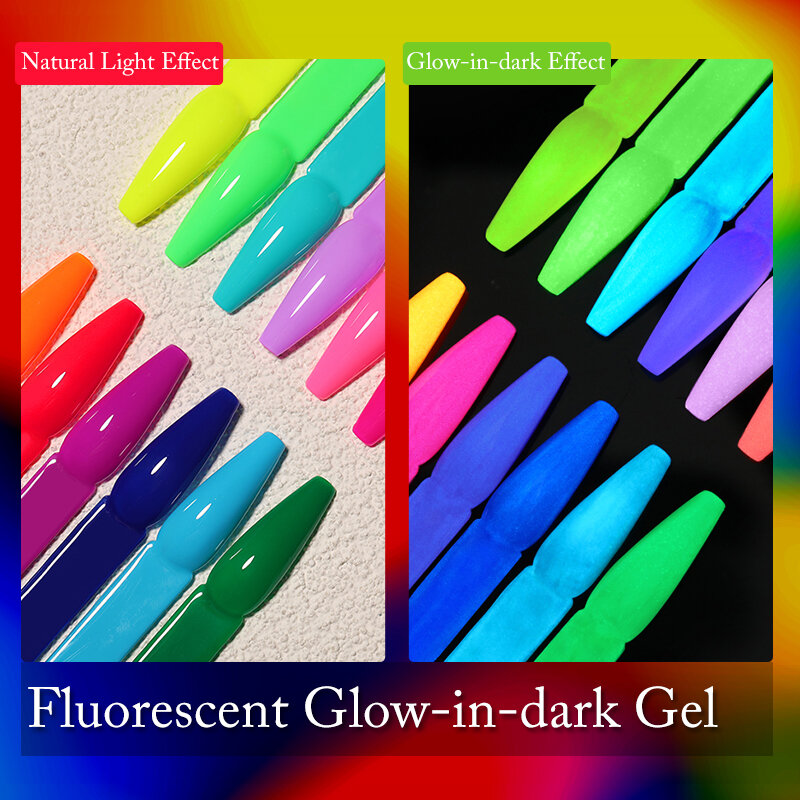 UR SUGAR สีเขียวเรืองแสง Glow-In-Dark เจลเล็บ Neon UV LED เล็บเจล Soak Off เจลเคลือบเงาส่องสว่างเล็บเจล