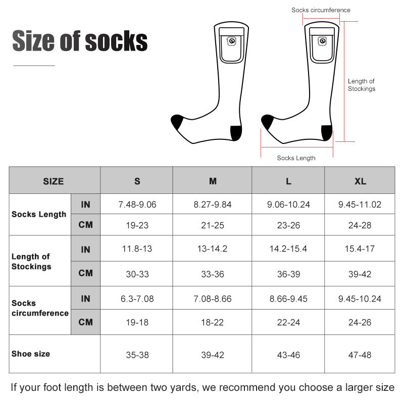 Veados da neve-meias de aquecimento elétrico para homens, meias térmicas com bateria, melhor para esqui, esportes, com pé mais quente