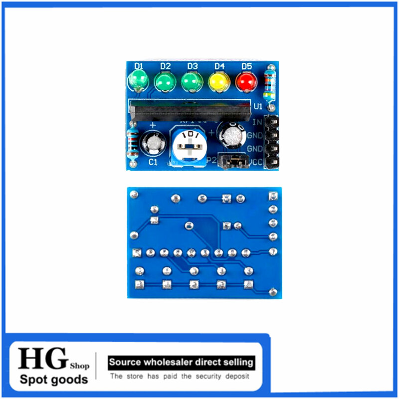 5 Stks/partij Ka2284 Audio Muziek Melodie Niveau Display Indicatormodule 3.5V-12V Controller Ac Dc Pcb Board Module