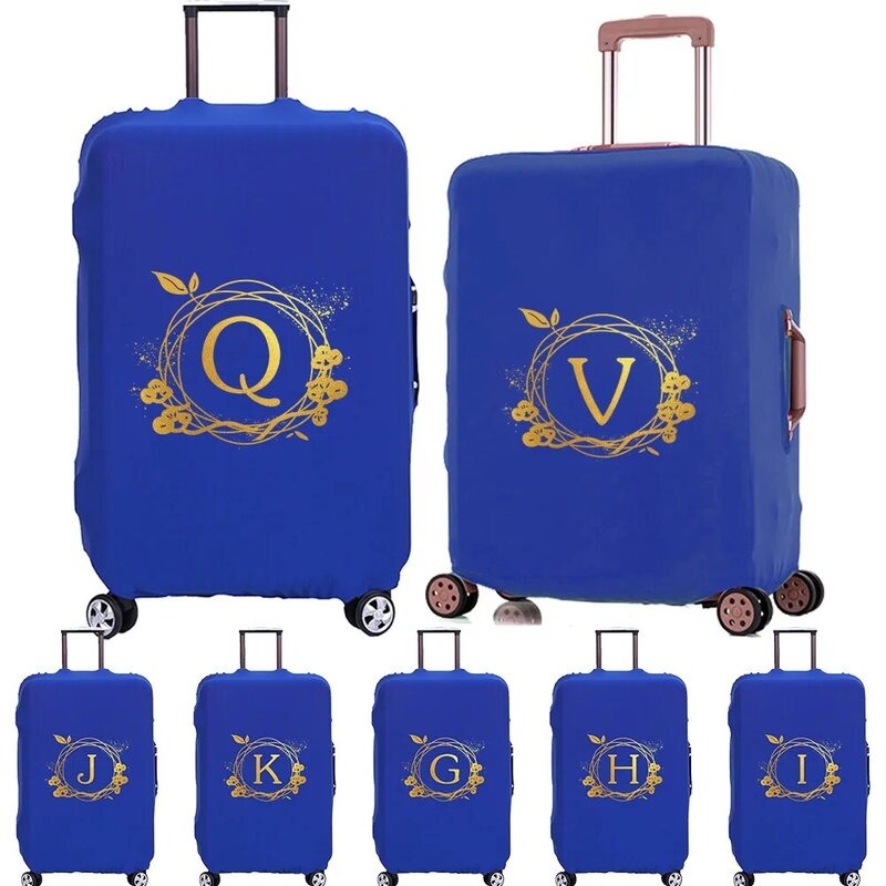 Cubierta de equipaje para maleta de viaje, cubierta protectora para maletero de 18 ''-28'', cubierta elástica plegable, patrón de corona