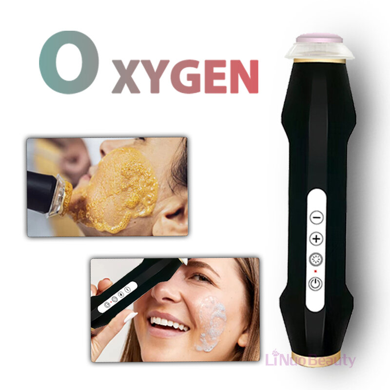 Dosettes d'oxygénation à bulles de CO2 portables rechargeables, raffermissement de la peau, machine qualifiée ale, équipement de soins en profondeur de la peau, usage domestique