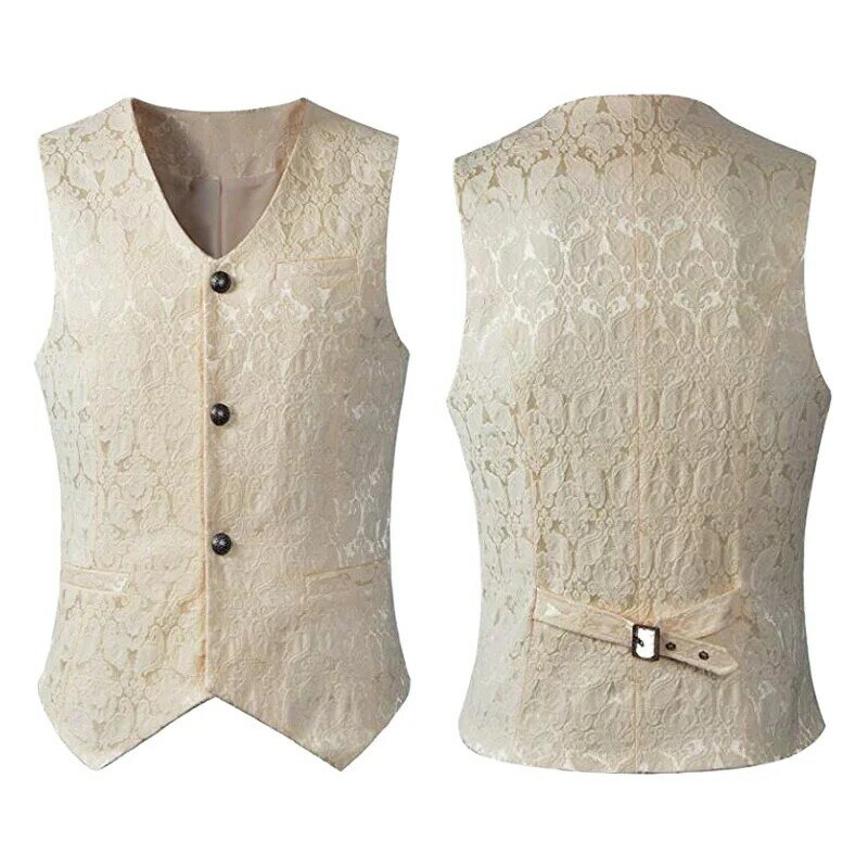 Mężczyźni Victoria Edwardian Steampunk kamizelka sukienka Outwear Vintage Prince płaszcz średniowieczne, renesans kurtka przebranie na karnawał