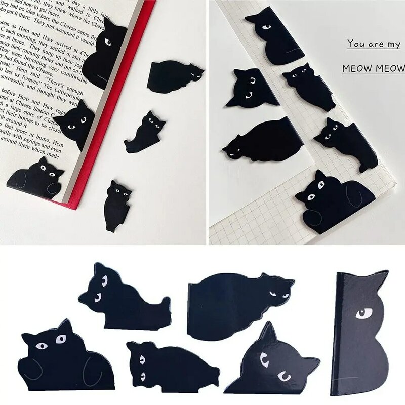 School Office Supplies Students Gift Magnetic For Cat Lovers Personality Bookmark Pagination Mark Book Clip
