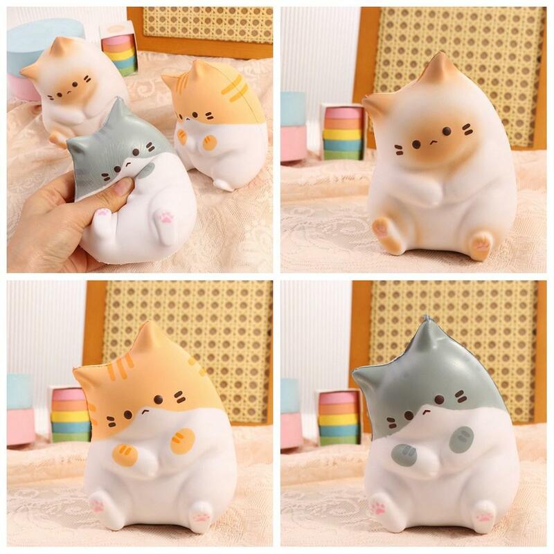 Slow Rising Cat Pinch Toy Cute Cat Rebound PU Slow Rising Squeeze Cat PU Soft Room Decor