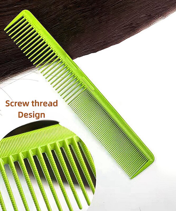 Professional barber combs hair cutting tools for man and women ABS materials screw thread design hairdressing accessories