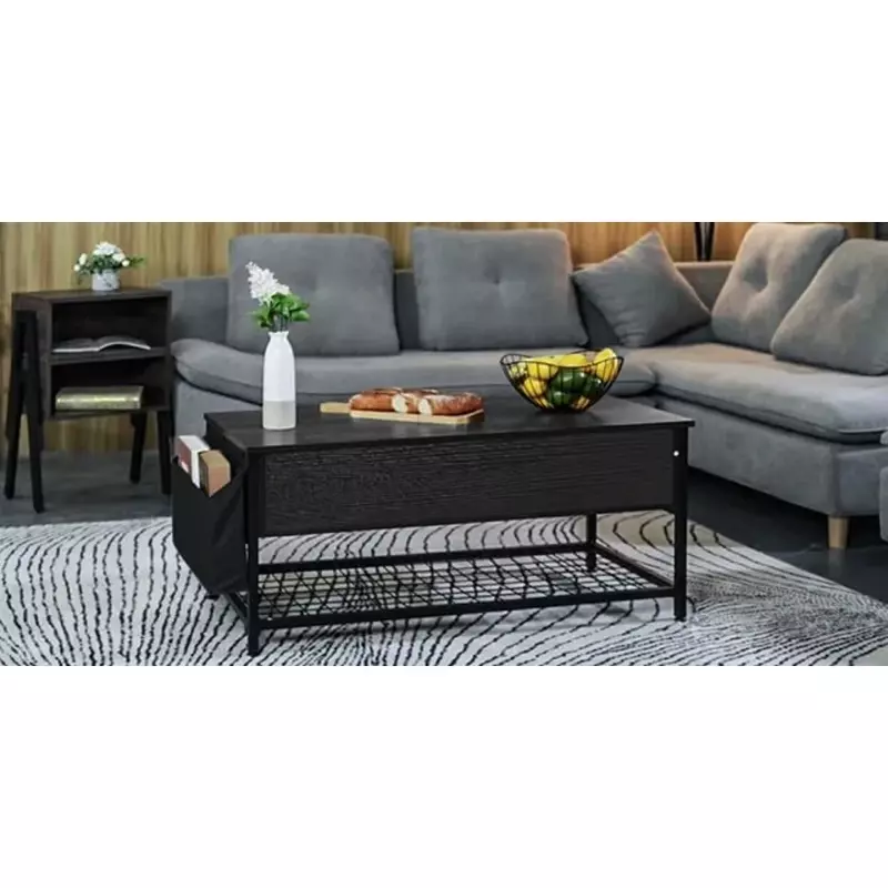 LISM ErgoDesign Lift Top Coffee Table, 39.5" L Coffee Table , Rising Tabletop Table for Living Room Reception Room