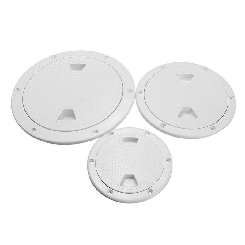 4/6/8 Inch Round Deck Cover Yacht Inspection Hole White Hatch Non-slip Hand Hole Cover Inspection Work Cover Hatch Boat Cover