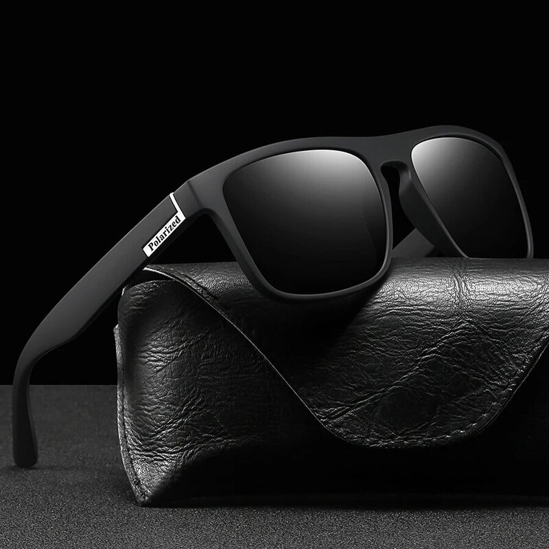 Klassieke Vierkante Vintage Sport Gepolariseerde Zonnebril Voor Mannen Vrouwen Luxe Merk Designer Zonnebril Rijden Vissen Uv400 Brillen