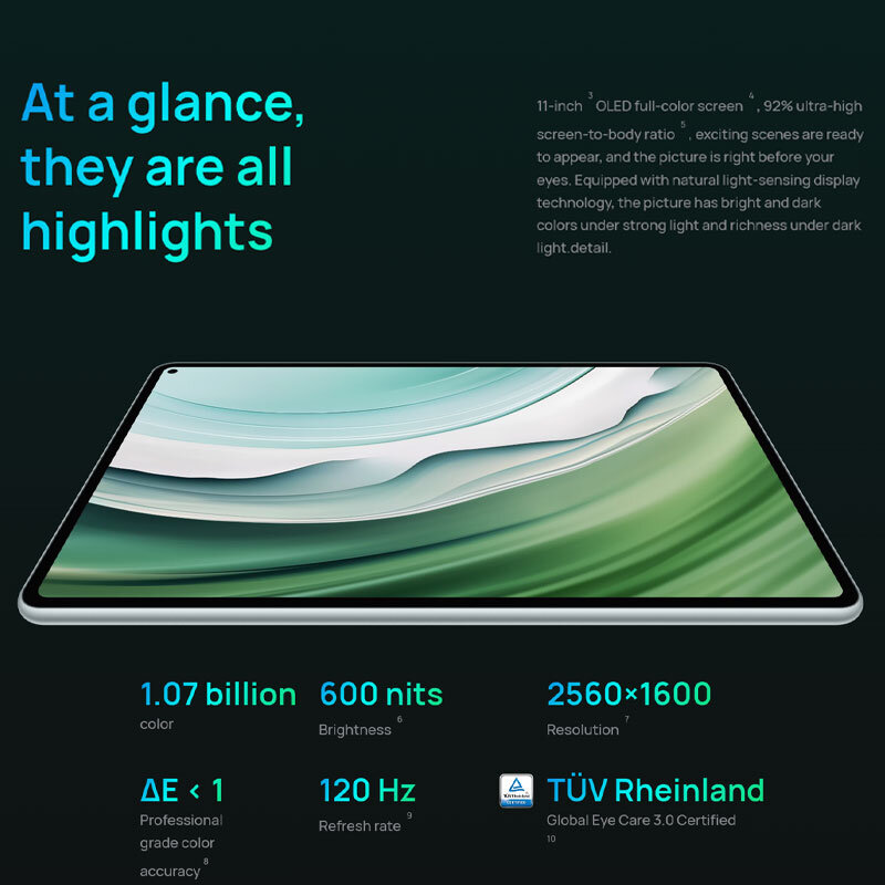 Huawei-matepad pro bateria de 11 polegadas, 2024, harmonyos 4, 8300mAh