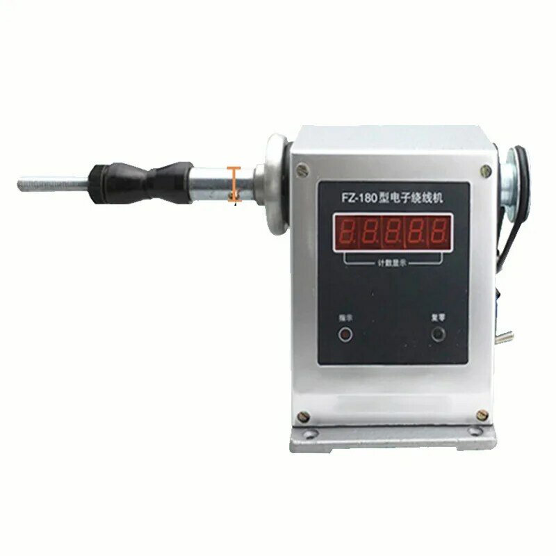 Bobinadora eléctrica de estribo de FZ-180, bobinado ajustable de alta velocidad, bobinadora de conteo electrónico, 220V/150W
