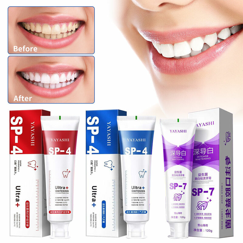 Yayashi sp-4 Toothpaste, All Smiles -Brightening & Stain Removing Toothpaste