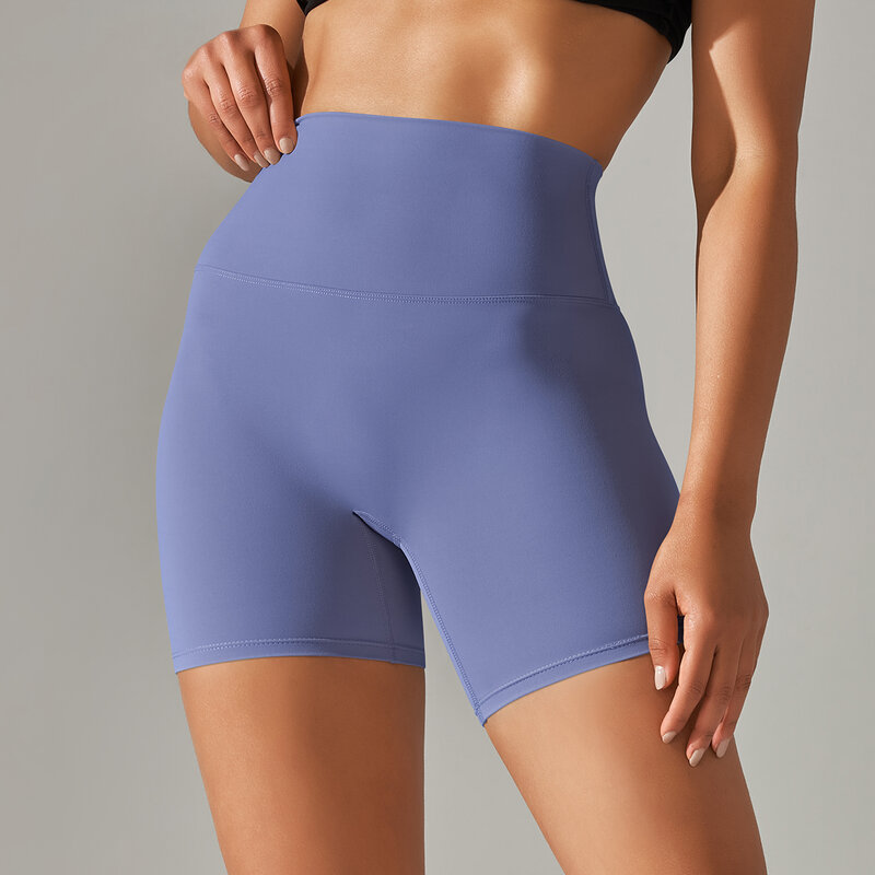 Pantaloncini sportivi corti da Yoga da donna pantaloncini attillati da Fitness a vita alta a prova di Squat pantaloncini da palestra da allenamento in bicicletta ad asciugatura rapida