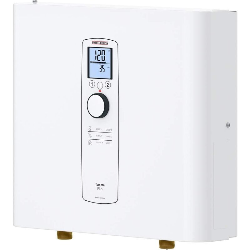 Tankless Water Heater – Tempra 24 Plus – Electric, On Demand Hot Water, Eco, White, 20.2