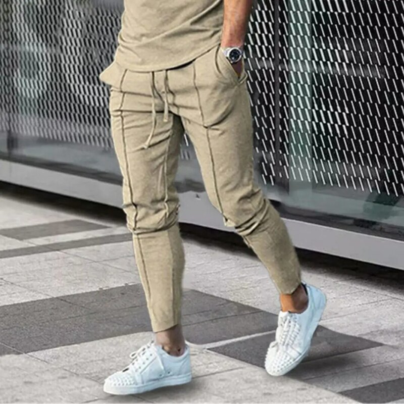 Men Clothing  Tracksuit Set 2 Piece Sets Trend O Neck Short Sleeve T Shirt+Sweatpants Suit Men Streetwear Vintage Sweatshirt