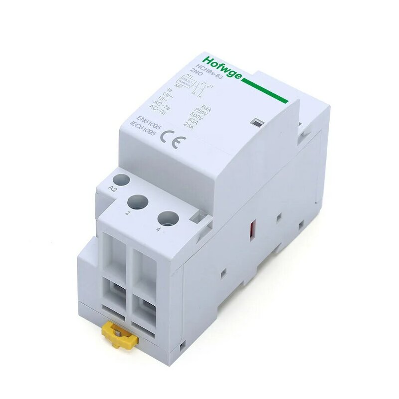 HCH8s-63 Household Contactor 2P 40A 63A 2NO or 2NC  1NO1NC 24V 110V  220V Automatic  Contactor Din Rail Type