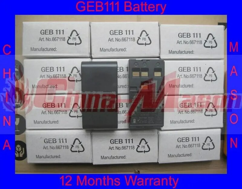 2pcs geb111 bateria, de alta qualidade e nova bateria de substituição para geb111 bateria