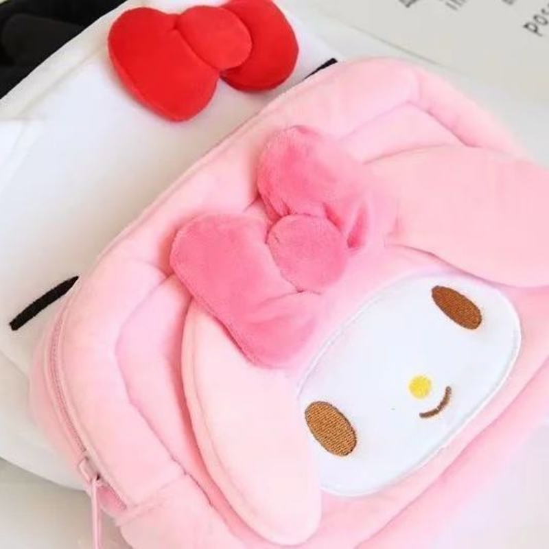 Sanrio śliczne Pochacco pluszowa torebka torebka Cosplay melodia Kuromi Hello Kitty torebka moja melodia Cinnamoroll Mini portmonetka