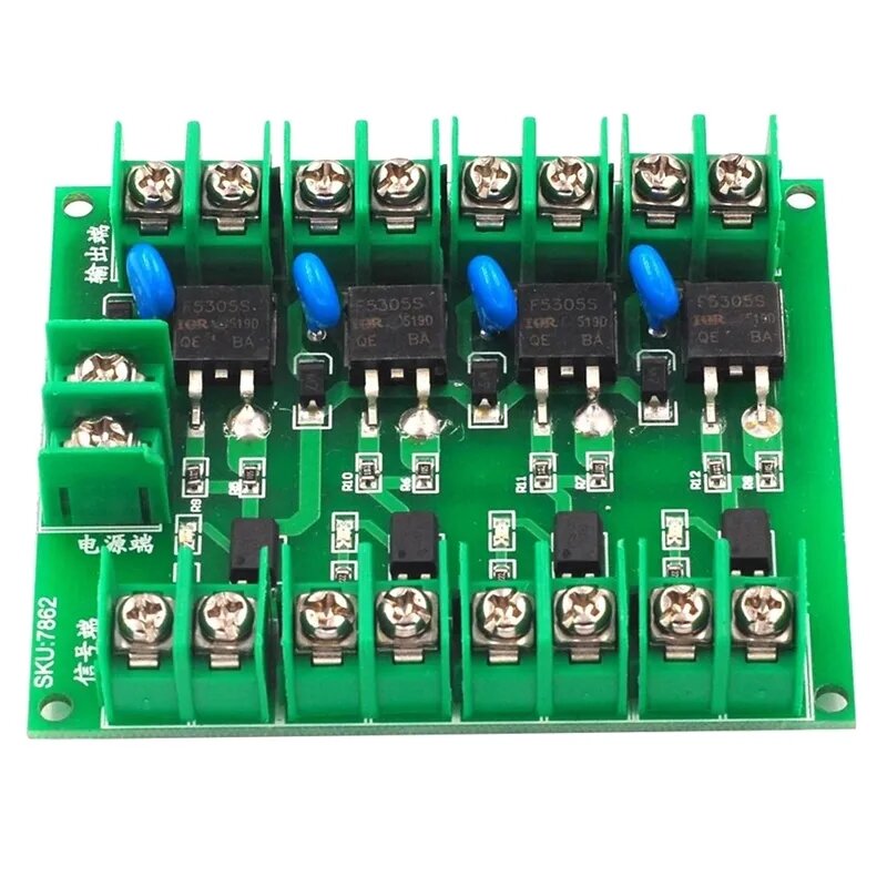 DC control four-way field effect tube MOS tube electronic switch control board pulse trigger switch 3-20V
