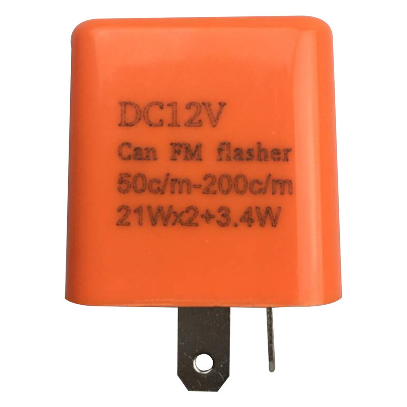 0.6W 12V Nhan Flasher Relay Điện Tử Đèn Led 12V 2 Pin Tốc Độ Điều Chỉnh Đèn LED Sửa Xe Máy LED chỉ Báo Blinker Sửa Đổi