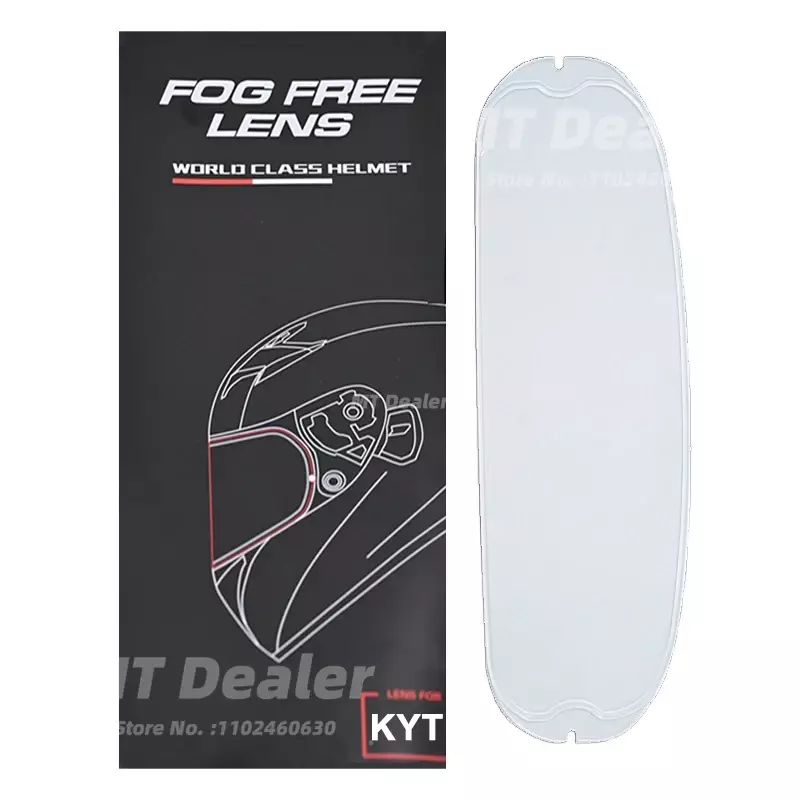 Anti Fog Motorcycle Helmet Visor Film, Anti Fog Lens, Acessórios para capacete para motocicleta KYT TT Trial