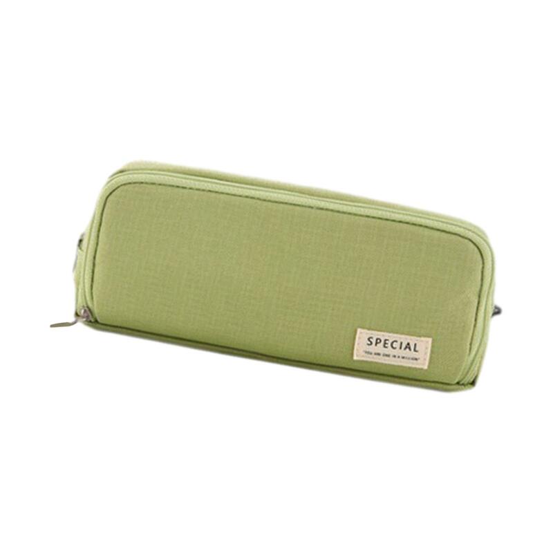 Zipper Pencil Pouch Compact Stationery Organizer Portable Pencil Case Pen Bag for Teen Boys Girls School Children Birthday Gifts