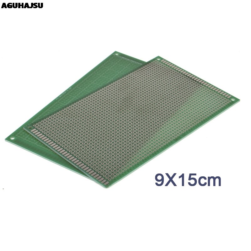 Placa prototipo PCB de 2 capas, placa Universal de doble cara de 9x15 cm, 1 piezas, 2,54 MM, color verde