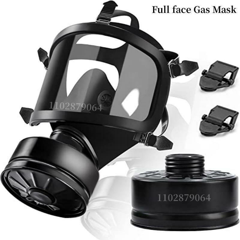 Máscara de gas de cara completa, respirador químico con filtro, autocebante, protección contra contaminación nuclear, tipo MF14/87