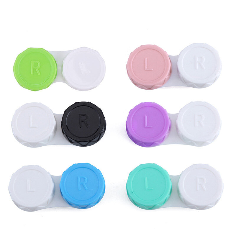 1/2PCS Glasses Cosmetic Contact Lenses Box Contact Lens Case for Eyes Travel Kit Holder Container Travel Accessories Wholesale
