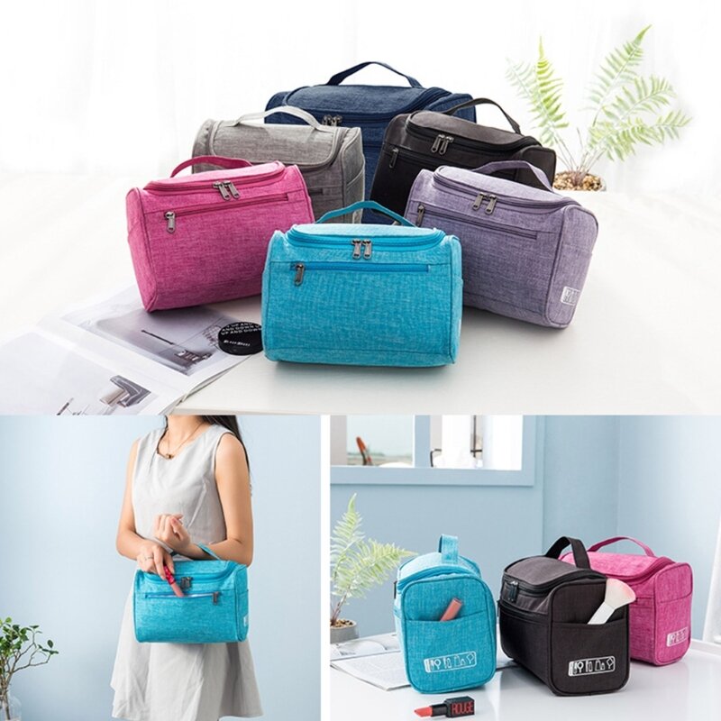 Portable Cosmetic Case Large Capacity Handbag Convenient Make Up Storage Case