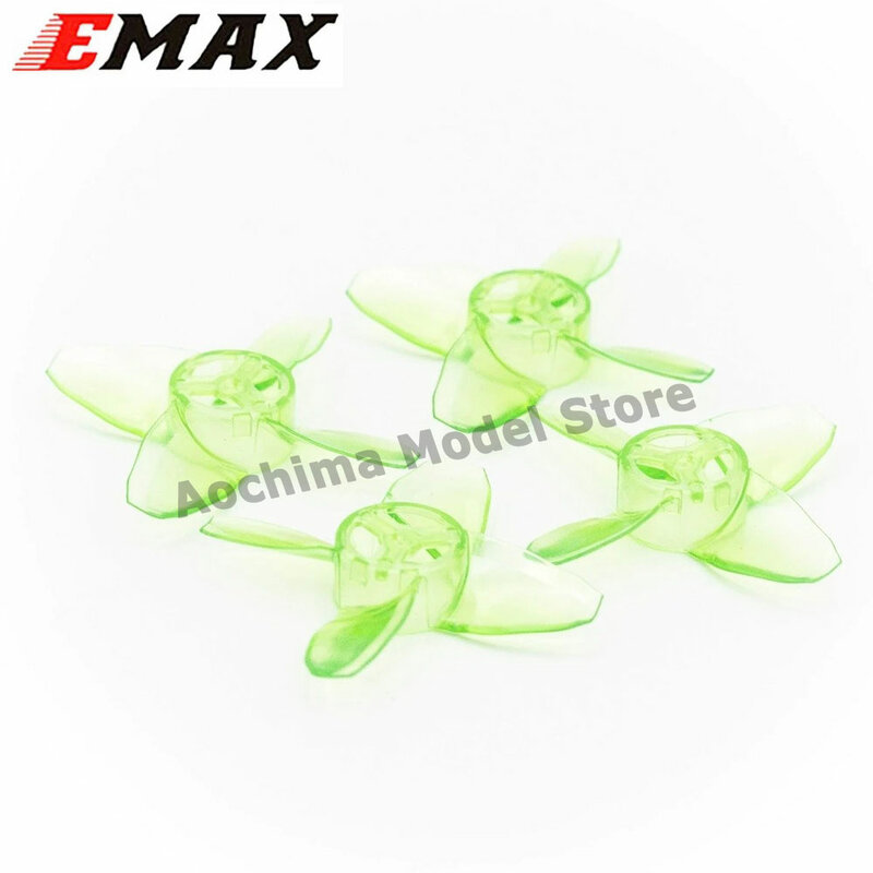 EMAX Avan Tinyhawk TH Turtlemode Propeller, 2CW + 2CCW, 4-Paddle, 40mm Props for Incentré Flying, 08025 Motor, 2 Paires