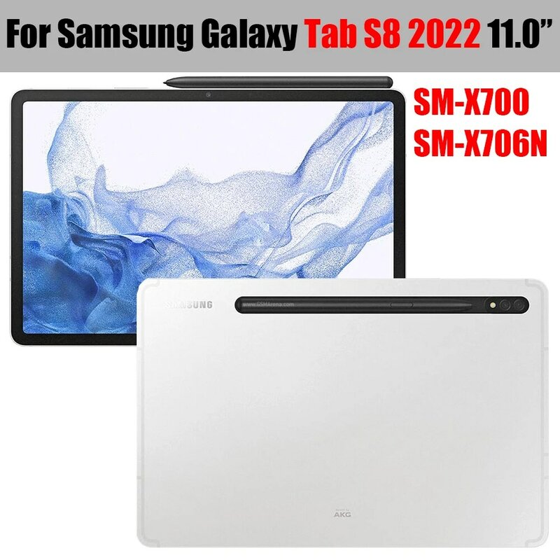 แท็บเล็ตสำหรับ Samsung Galaxy Tab S8 11.0 "2022กระจกนิรภัยฟิล์มแข็งป้องกันรอยขีดข่วน2 Pcs SM-X700 x706