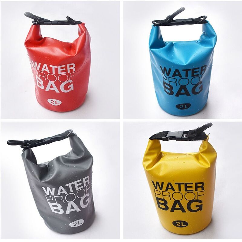 กระเป๋าเป้สะพายหลัง PVC กันน้ำกันน้ำ2ลิตร, กระเป๋ากันน้ำแห้งคายัคดำน้ำคายัคกระเป๋าลอยน้ำ