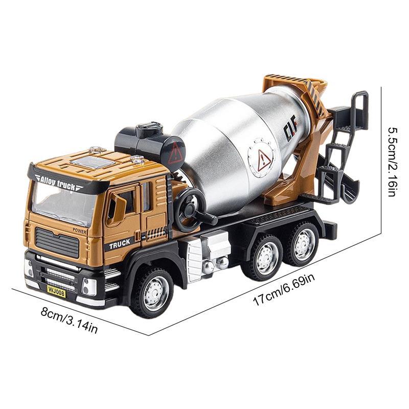 Véhicules de construction mobiles en alliage, camion de construction avec lumières, bulldozers, excavatrices pour mini camion 8,5, jouet pour enfants