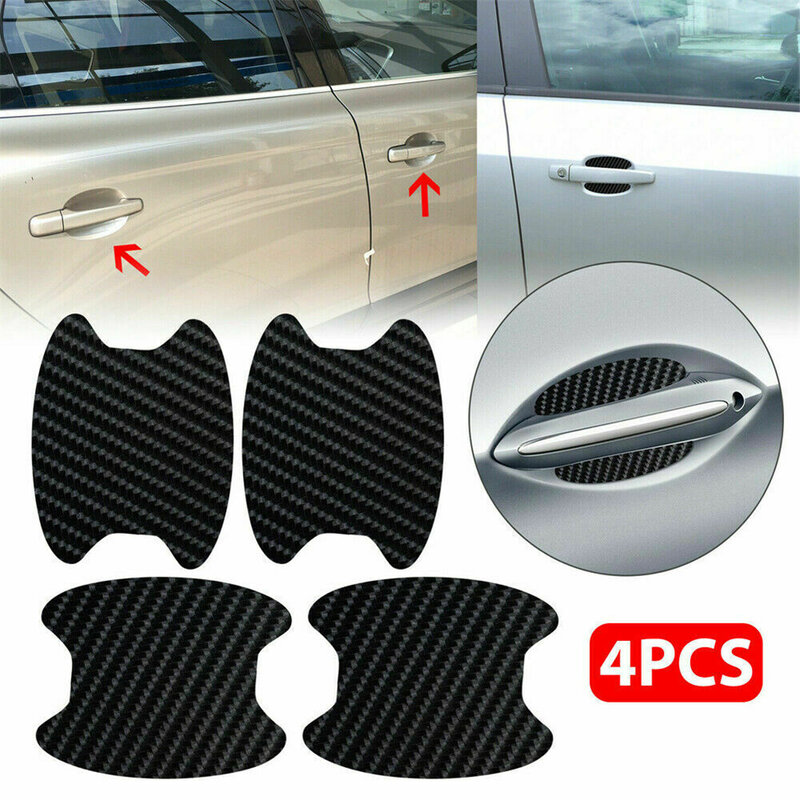 4 Stuks Auto Deurklink Stickers Bescherming Film Sticker Anti Kras Decal Cup Protector Kom Cover Exterieur Styling Auto Meubi