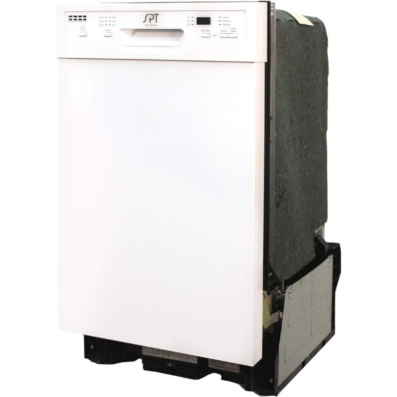 Mesin cuci piring tertanam lebar dengan pengeringan panas, bintang energi, 6 program cuci